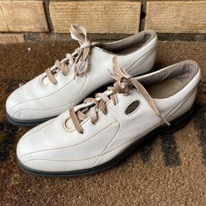 FootJoy Women's White Leather Extra Comfort Lace Up Golf Shoes SZ/8
